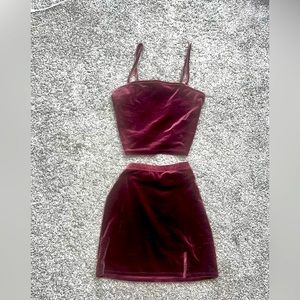 FOREVER 21 Matching Velour Set